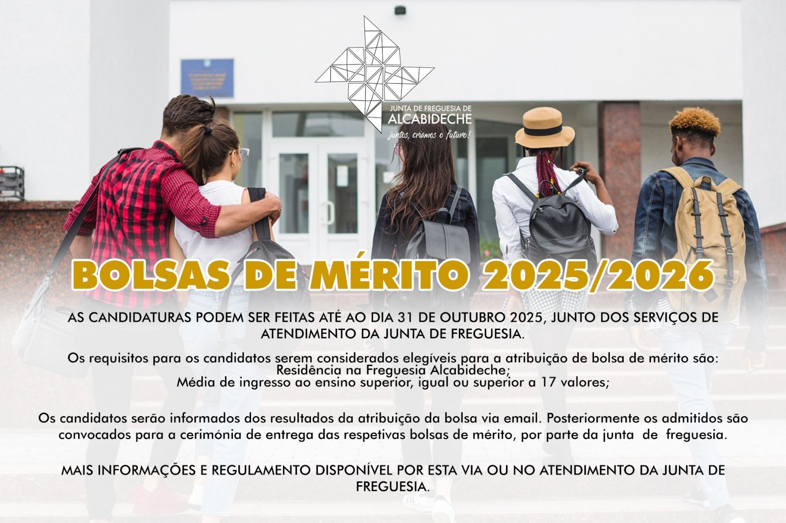 Candidaturas às Bolsas de Mérito 2025/2026 em Alcabideche terminam no final de outubro