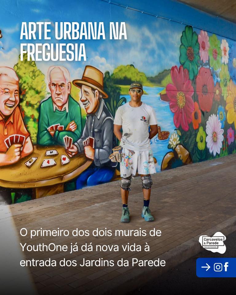 Arte urbana embeleza Jardins da Parede